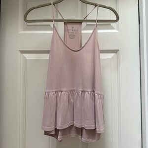 American Eagle Outfitters Pink Ruffled Camisole